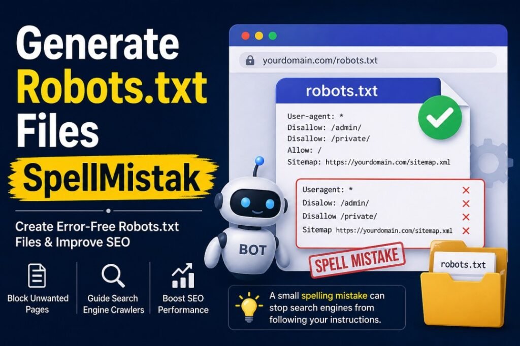 Generate Robots.txt Files SpellMistake